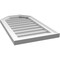 Ekena Millwork Octagonal Top Surface Mount PVC Gable Vent w/ 2"W x 1-1/2"P Brickmould Frame, 16"W x 28"H GVPOT16X2802SN - alternate 3